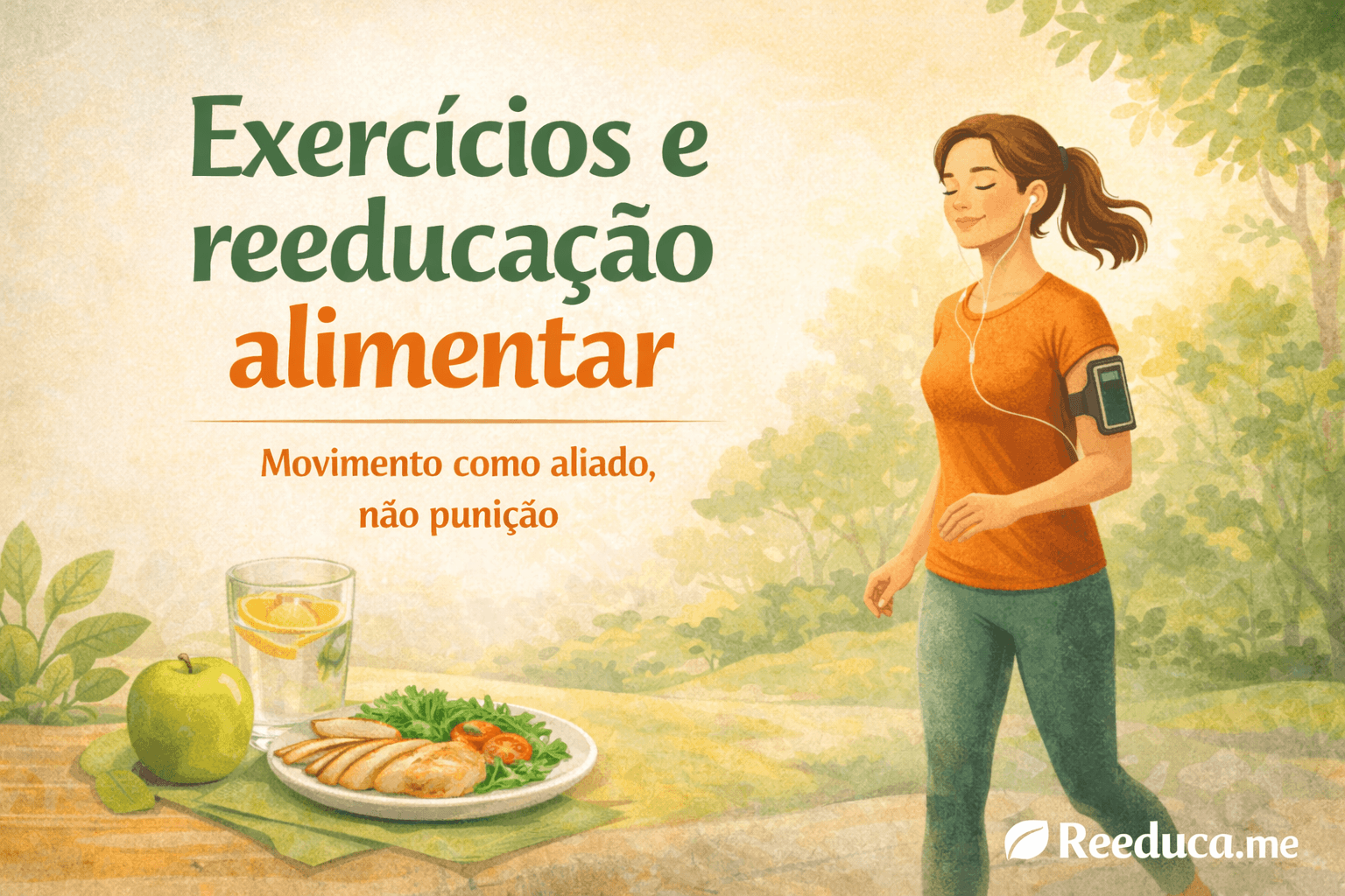 Como os exercícios fortalecem a reeducação alimentar